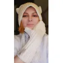 ШАПКА С УШКАМИ И МИНЕТКИ Шапка с ушками и минетки