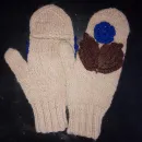 ВАРЕЖКИ-ТРАНСФОРМЕРЫ ДЛЯ АВТОЛЕДИ ВЯЗАНЫЕ СПИЦАМИ С ЭЛЕМЕНТАМИ ИРЛАНДСКОГО КРУЖЕВА Варежки-трансформеры для автоледи вязаные спицами с элементами ирландского кружева