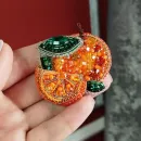 Брошь "Мандаринка"