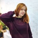 Паутинка из альпаки "Сочная ежевика"