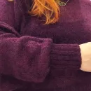 Паутинка из альпаки "Сочная ежевика"