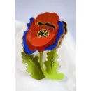 Брошь "Красный мак"