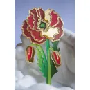 Брошь "Красный мак"