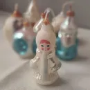 Свеча новогодняя игрушка Снегурочка мини ручной работы