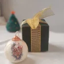 Свеча новогодняя игрушка Ёлочный шар ручной работы