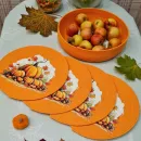Набор из шнура корзина и плейсмат оранжевые тыква хэллоуин