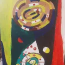 КАРТИНА АБСТРАКЦИЯ МАСЛОМ МУЖСКОЕ И ЖЕНСКОЕ Картина абстракция маслом Мужское и женское