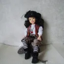 Пиратка - разбойница Лаура. Интерьерная кукла