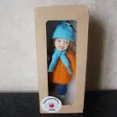 Куколка валяная из шерсти - игрушка на елку