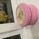 Вязаная новогодняя корзинка