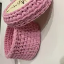 Вязаная новогодняя корзинка