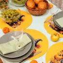 Набор из шнура корзина и плейсмат оранжевые гном