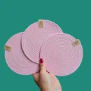 Подставка розовая под кружку, бокал