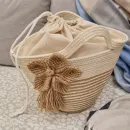 Сумка женская из джута и хлопкового шнура