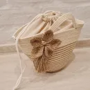 Сумка женская из джута и хлопкового шнура