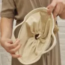 Сумка женская из джута и хлопкового шнура