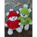 Мягкая игрушка мишка из гипоаллергенной пряжи плюшевый