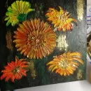 Картина "Осенние цветы"