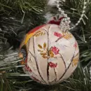 Игрушка на елку Шар новогодний "Фазаны"