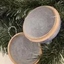 Новогодний шар-шкатулка "Снежная кошка"