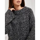 Свитер серый букле