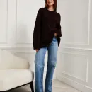 Свитер шоколадный букле