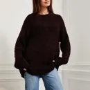 Свитер шоколадный букле