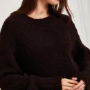 Свитер шоколадный букле