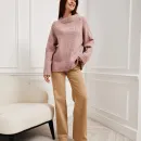 Свитер розовый букле