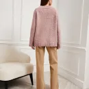 Свитер розовый букле