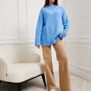 Свитер голубой букле