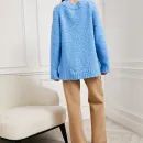 Свитер голубой букле