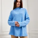 Свитер голубой букле