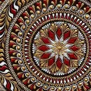 Обложка для паспорта из натуральной кожи "Осенний комплемент"