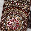 Чехол для очков из натуральной кожи с кистью "Осенний комплемент"