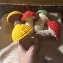 Вязаные грибы