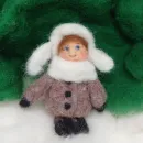 Ёлочные игрушки из шерсти ручной работы