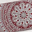 Обложка на паспорт из натуральной кожи "Снежные рубины"