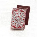 Обложка на паспорт из натуральной кожи "Снежные рубины"