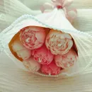 Свечи восковые пионы букет