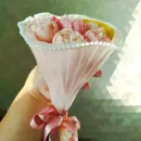 Свечи восковые пионы букет