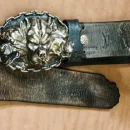 Ремень из натуральной кожи ручной работы «Цербер»