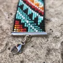 Этнический браслет по мотивам орнаментов индейцев айдахо