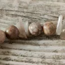 Браслет из майфанита с лунным камнем