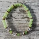 Браслет из оникса и кварца