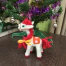 Лошадка из шерсти - символ года 2026