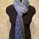 Шарф палантин вязаный