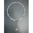 Колье из натурального перламутра и гематита