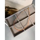 Чокер из натурального солнечного камня в ювелирной огранке