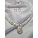 Комплект украшений из натурального жемчуга